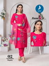 Jiana By Kaya Roman Top With Bottom Dupatta Wholesale Clothing Distributors In India